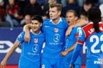 马竞2-1奥萨苏纳 格列兹曼造点卢克曼点射瑟尔洛特建功略伦特染红