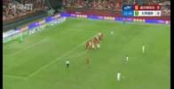 国安客场1-0领先铜梁龙！张稀哲任意球助攻法比奥破门